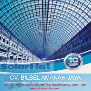 Atap Transparan Polycarbonate SolarFlat